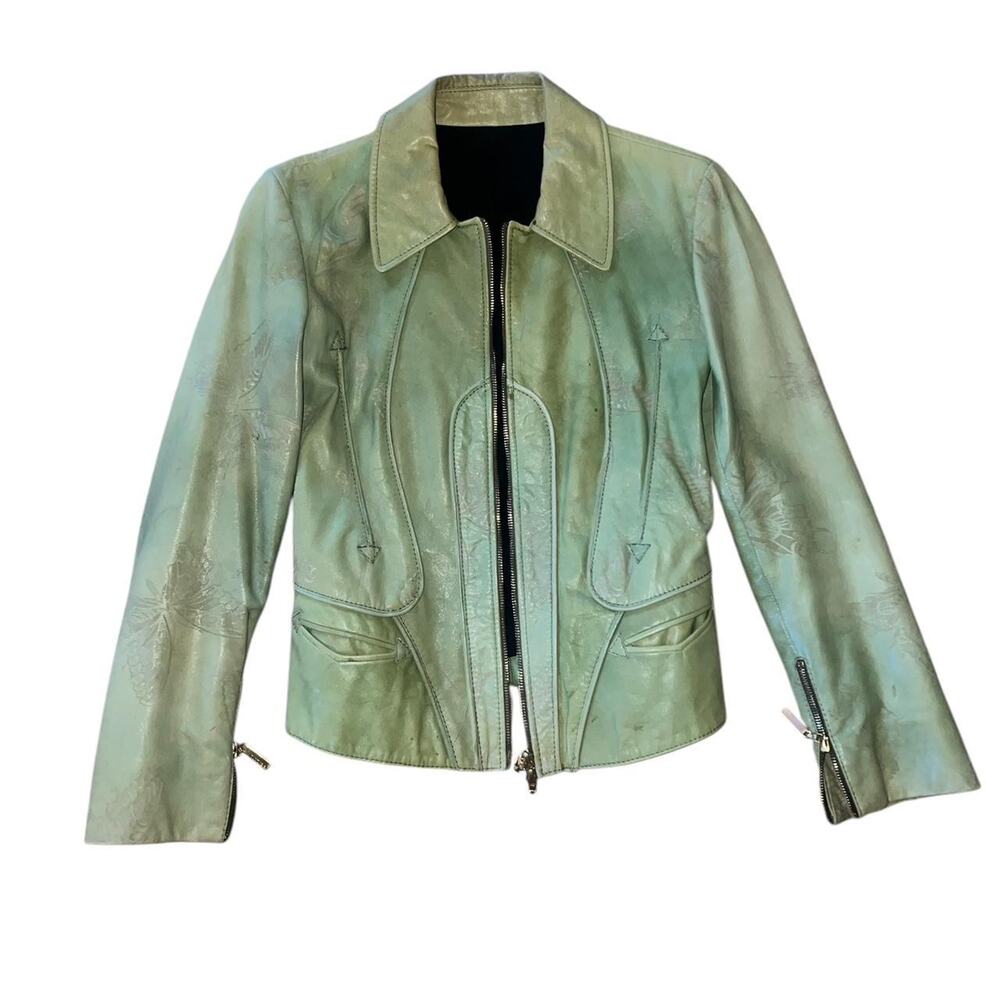 Roberto cavalli genuine leather jacket